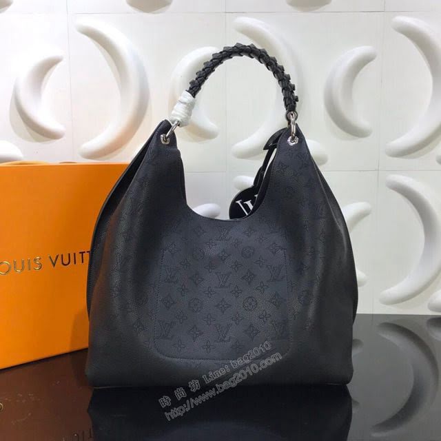 LV女包 M53188 頂級原單 顆粒Taurillon小牛皮 全皮沖孔編織手腕 路易威登女單肩包  ydh2847